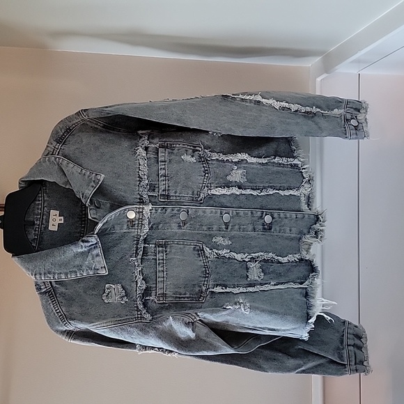 POL Jackets & Blazers - Pol flag denim jacket
